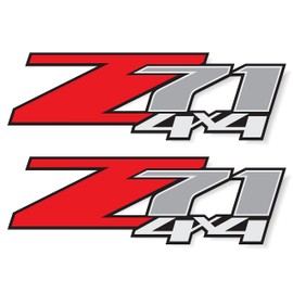 z71 4x4 Decals, Bedside Sticker for Chevy Truck (2007-2013) 1500 2500 HD (with a Clear Back (Premium Series))