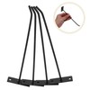 BUGUUYO Multifunctional Black Wall Mounting Hooks 4 Pcs Peg Board