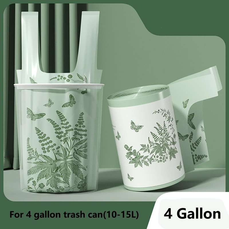 55pcs Small Trash Bags for Bathroom, Office, Kitchen,Bedroom Waste Bin