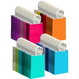 Gcardist 24 Pieces Medium Gift Bags 20 x 12 x 27 cm with Handles Bulk Gift Bags 24 Different Senior Colour Bags Multiple Uses (8 x 5 x 11 Inches, Medium Size)