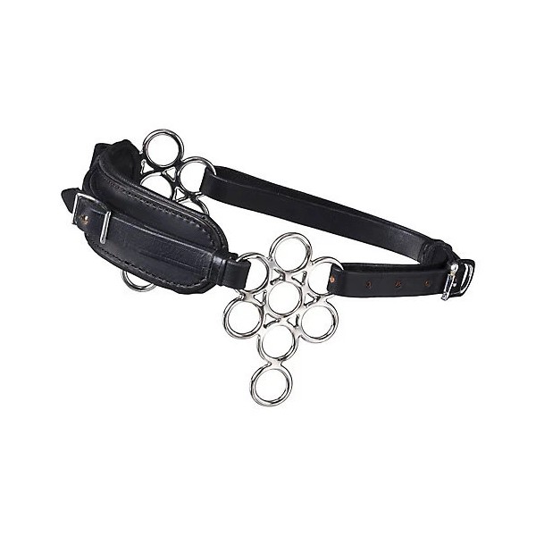 Tough1 Multi-Ring Hackamore w. Leather Nose