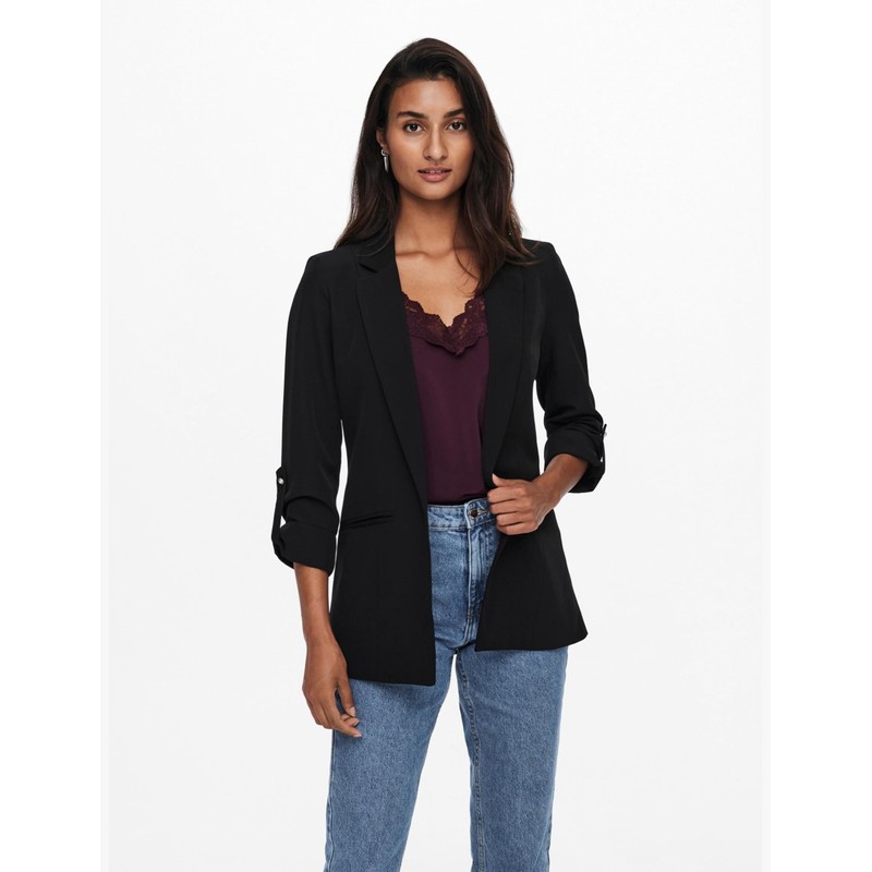 ONLY Blazer Women's 3/4-Sleeve, black