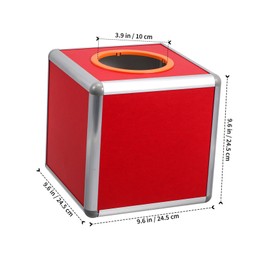 TEHAUX Raffle Box Prayer Box Red 25cm for Pranks Office Activities and Meetings