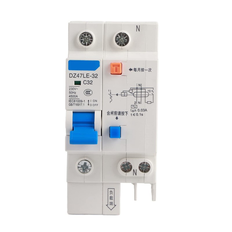 DZ47LE-32 1p N, 30mA 230V Salvavita 32a C32 FI Circuit
