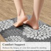 KIMODE Anti Fatigue Cushioned Kitchen Floor Mats,Floral Kitchen Rugs Sets