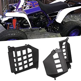 ECOTRIC Black Heel Guard Compatible with 1987-2006 Yamaha Banshee 350cc Left + Right (Pair)