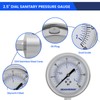 MEASUREMAN 0-30 PSI Sanitary Pressure Gauge - Liquid Filled Stainless