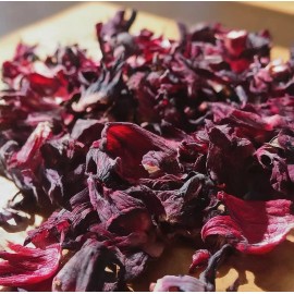 YLRanch (4oz)Hibiscus Flower Organic Dried Cut Hibiscus Sabdariffa 100% Premium(1/4Ib)