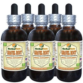Gravel Root (Eupatorium Purpureum) Tincture, Dried Root Liquid Extract (Brand Name: HerbalTerra, Proudly Made in USA) 5x2 fl.oz (5x60 ml)