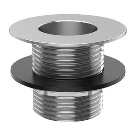 Leyso Stainless Steel Bar Sink Drain 1” Nominal Pipe Size 1" NPS Thread for 1-3/8" Sink Opening (1-1/2" Length Stainless Steel)