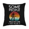 Some People Talk Hot Air Autumn Leaf Blower Throw Pillow