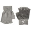 ProsourceFit Grippy Yoga Gloves, One Size Fits All, Non-Slip Fingerless Design in Gre