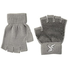 ProsourceFit Grippy Yoga Gloves, One Size Fits All, Non-Slip Fingerless Design in Gre