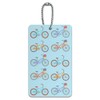 Bicycle and Bikes Pattern Luggage Card Suitcase Carry-On ID Tag