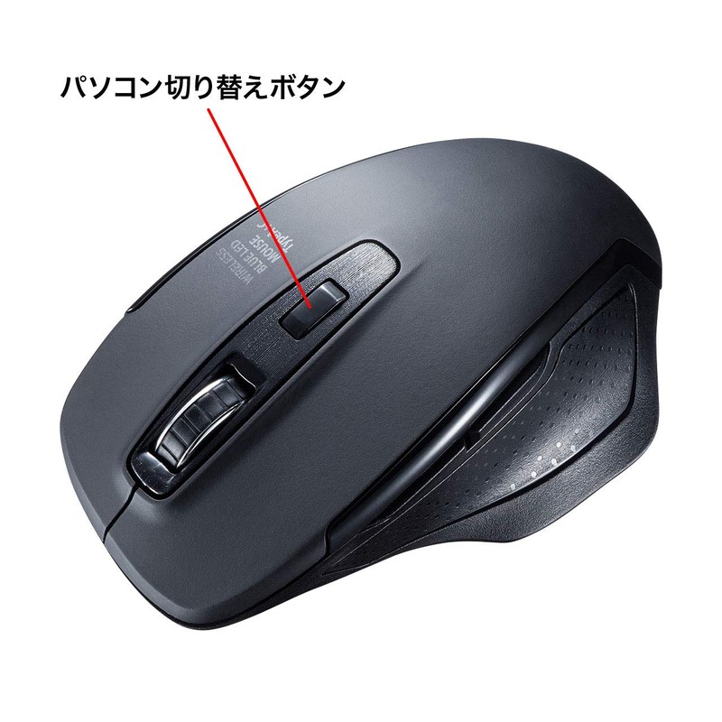 Sanwa Supply Silent Wireless Blue LED Mouse with Type-C and
