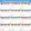 2026 Desk Calendar, 12 Months Desk Calendar 2026, January 2026