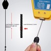 Annadue Retractable Spring Pull, Yellow Heavy Duty Hanging Tool Holder,