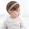 Baby Flower Headband,4PCS Cute Floral Leaf Butterfly Elastic Baby Headbands,Hair