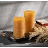 Sullivans Vance Kitira Pillar Candles Set of 2, 6-Inch Brown