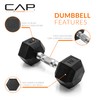CAP Barbell CAP Barbell 15 LB Pair Coated Hex Dumbbell