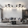 KEESFU 3 Light Track Lighting Fixtures Ceiling,Adjustable Directional Ceiling Lights