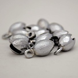 Brass Acorn Shape Bells-Chrome Plated1.5"-Dozen
