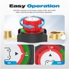 Top Post Battery Disconnect Switch, Malictele On/Off 12-48V Negative Battery