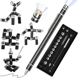Magnetic Fidget Pen with Light | Birthday Gifts for Men,Dad,Teens & Kids Him Her | Stress Relief Best Friend Gadget Useful Pens