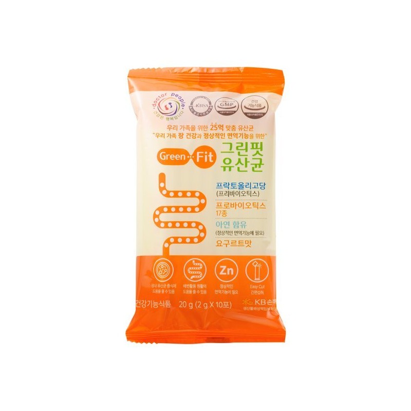 Doctor People 그린핏유산균 2000mg X 30포 - 아연 프리바이오틱스 프락토올리고당