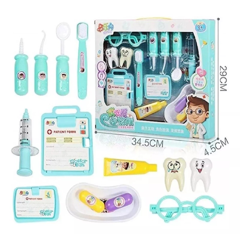 KFMX Set Médico Dental De Juguete Doctor Dentista Accesorios