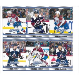 2024-25 MVP Team base set Avalanche 6 cards w/ Makar MacKinnon Georgiev Rantanen