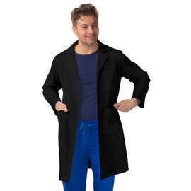 Sivvan Unisex Scrubs - 39" Professional Lab Coat - S8802 - Black - XS