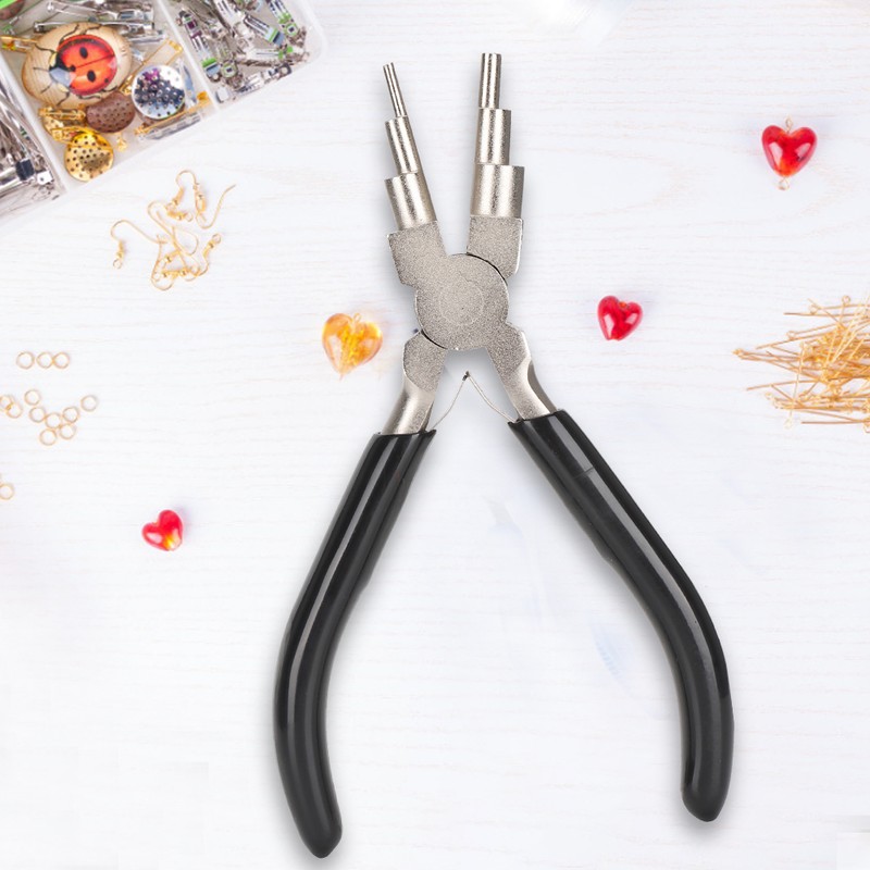 Circlip Pliers 6-Section Round Nose Snap Ring Plier Hand Made