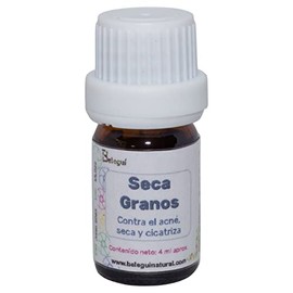 Serum Facial Seca granos, hecho de Aceite de Árbol de Te y Lavanda. Contra el acné, seca y cicatriza. 4 ml.