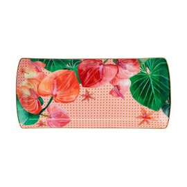 Maxwell & Williams Teas & C's Tropicana Rectangular Platter 25.5x11.5cm Pink Gift Boxed