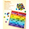 Coogam Wooden Math Hundred Board 1-100 Numbers Learning Educational Toys