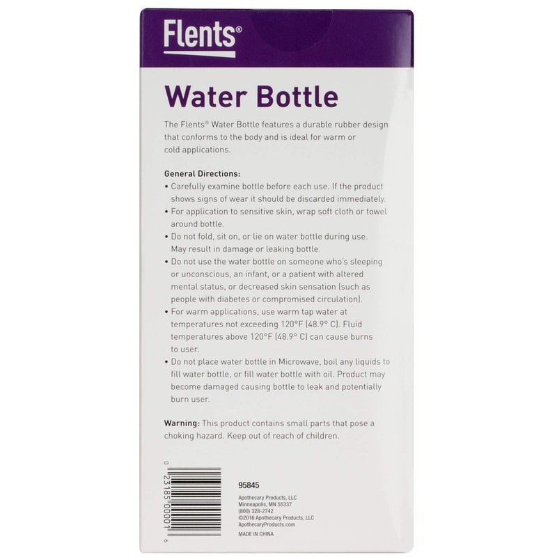 Flents Reusable Water Bottle, Warm or Cold Therapy, Helps Soothe