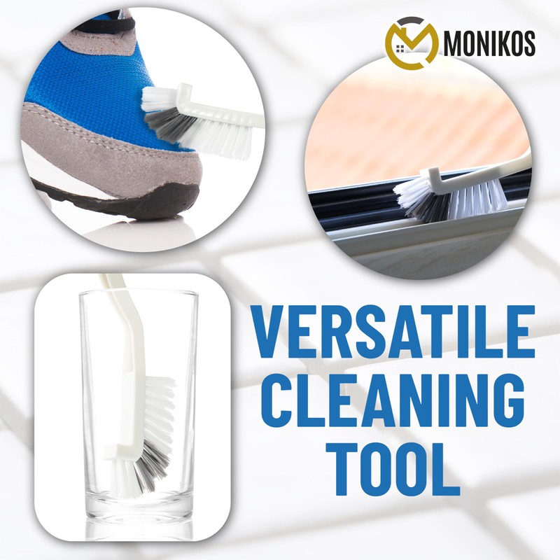Bathroom Cleaning Brush – Set of 2, Compact and Flexible