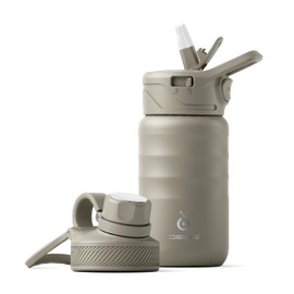 IDEUS Vacuum Insulated Water Bottle, 12 Oz (360 ml) Stainless Steel Double Wall Flask Metal Sports Canteen with Leak-Proof Screw Cap (Celadon)