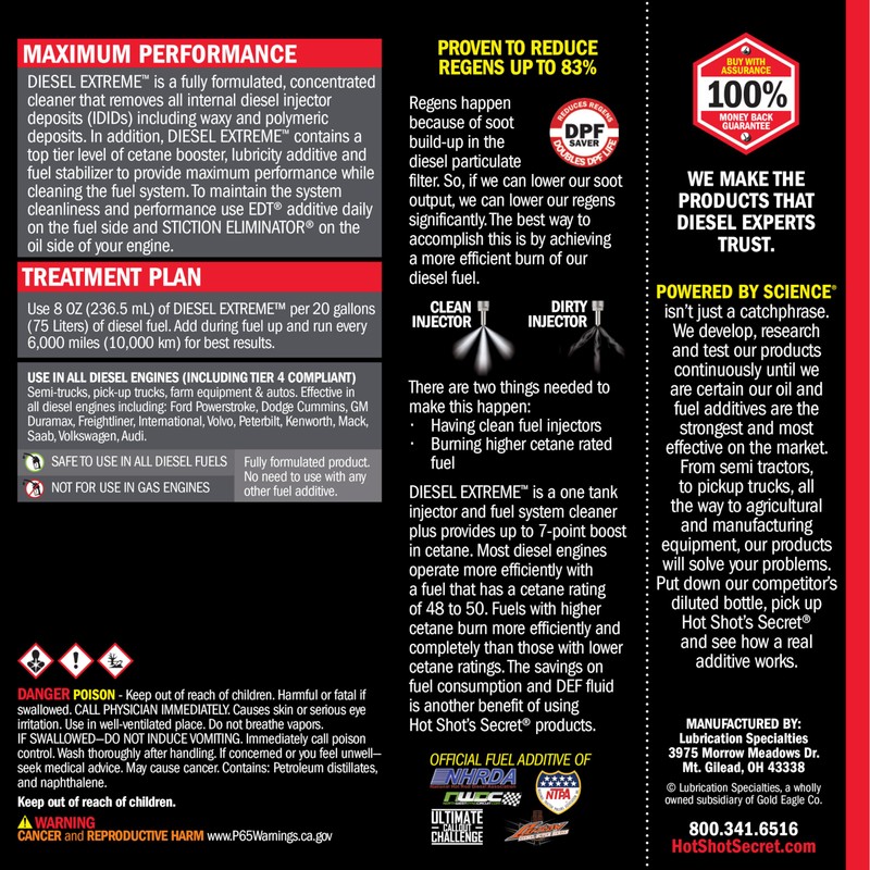 Hot Shot's Secret - P040464Z Diesel Extreme Clean and Boost