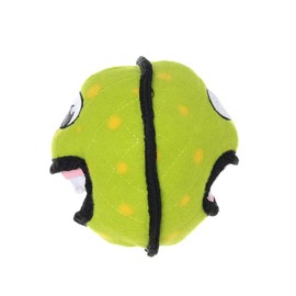 TUFFY - World's Tuffest Soft Dog Toy - Alien Ball - Squeakers - Multiple Layers. Made Durable, Strong & Tough. Interactive Play (Tug, Toss & Fetch). Machine Washable & Floats. (Green 2 Pack)