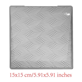 arriettycraft 3D Ocean Waves Plastic Embossing Folders for Card Making, 3 d Sea Wave Background Embossing Folder DIY Craft Folders Template Stencils for Scrapbooking Photo Album Decoration 6“x6”