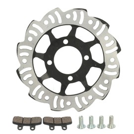 Front or Rear Brake Disc Plate, 190mm Brake Disc with Retaining Bolts Brake Pads for 50cc To 125cc Dirt Bike Motorcycle ATV Scooter