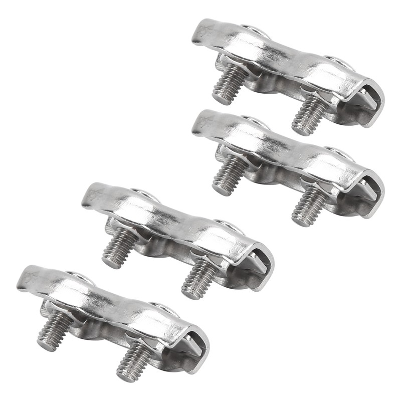 18pcs M2 Duplex Wire Rope Clip Cable Clamps Stainless Steel