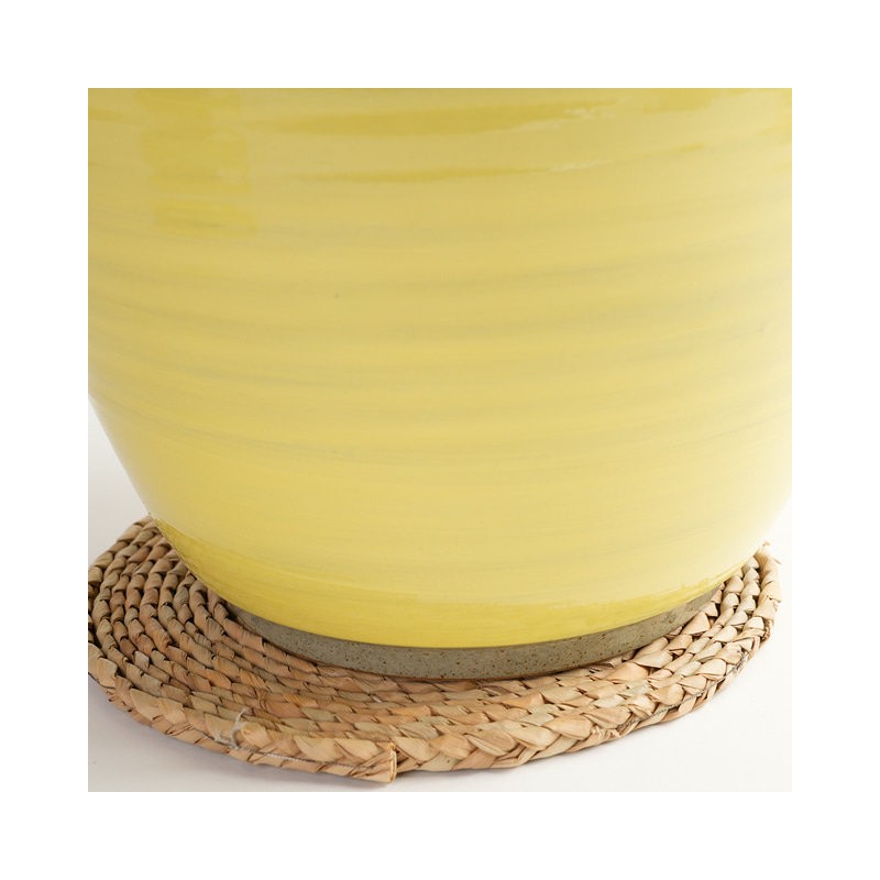 Son Story Buncheong Yellow Plain Rice Jar 20kg Rice Jar