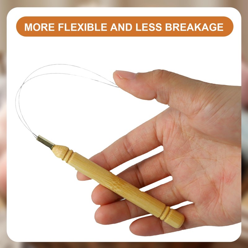 Bead Threader, 9 Pcs Hair Loop Styling Tool Beading Tools