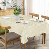 Classic Damask Printed Jacquard Tablecloth Washable Rectangle Round Runner Napkin