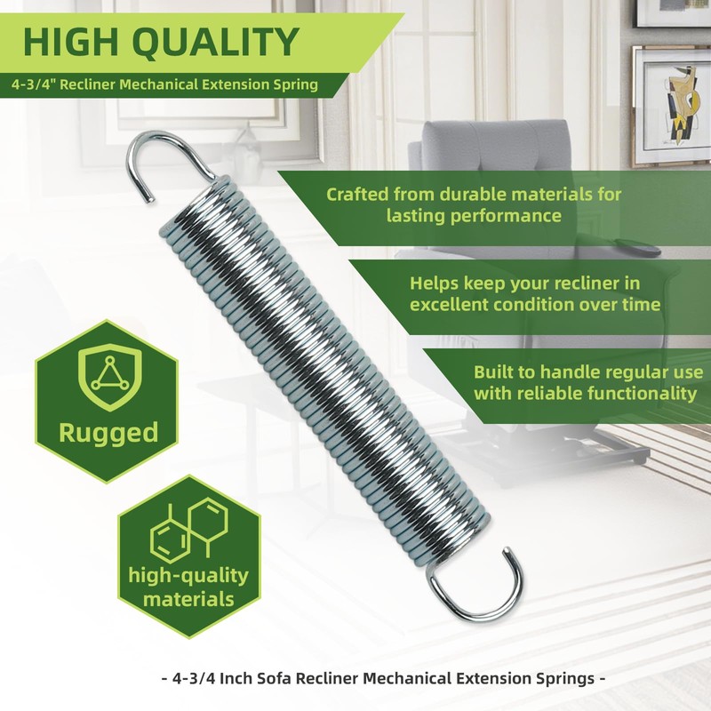 YeuauTa 4-3/4" Recliner Mechanical Extension Spring, 1 Pack of Recliner