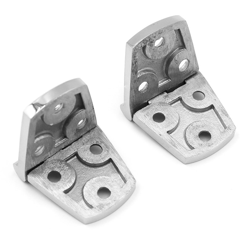 POFET 4pcs Durable 316 Marine Stainless Steel Casting Strap Hinge