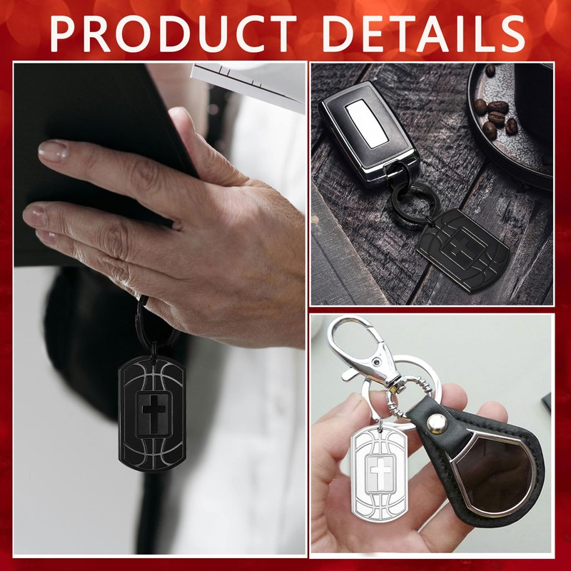 Miss Chipmunk Keychains for Men Basketball Bible Verse Mens Keychain,Mens